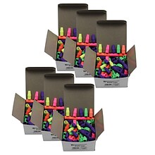 Charles Leonard Eraser Caps, Assorted Colors, 144/Pack, 6 Packs/Bundle (CHL71544-6)