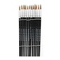 CLI Water Color Paint Brushes, #7 - 3/4" Camel Hair, Black Handle, 12 Per Set, 6 Sets (CHL73507-6)