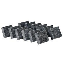 CLI Multipurpose Felt Erasers, Charcoal, 12 Per Pack, 3 Packs (CHL74520-3)