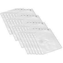 CLI Zipper Pencil Pouch, Clear, Pack of 24 (CHL76370-24)