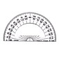 Charles Leonard Plastic Protractor, 4", Clear, Pack of 60 (CHL77104-60)