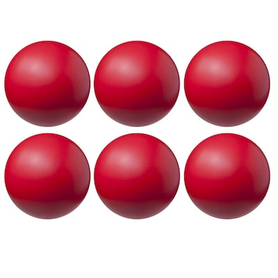 Champion Sports High Density Coated 4 Foam Ball, Red, Pack of 6 (CHSHD4-6)
