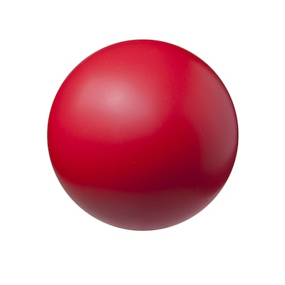 Champion Sports High Density Coated 4" Foam Ball, Red, Pack of 6 (CHSHD4-6)