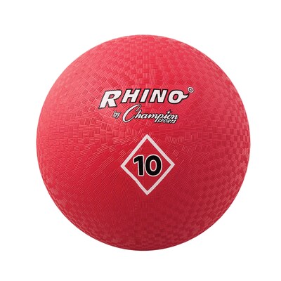 Champion Sports Playground Ball, 10", Red, Pack of 2 (CHSPG10RD-2)