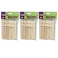 Creativity Street Natural Wood Craft Sticks, People, 5.5 Tall, 36/Pack, 3 Packs (CK-364502-3)