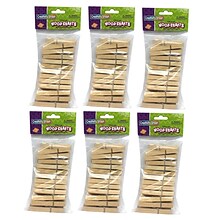 Creativity Street® Large, 2.75, Spring Clothespins, Natural, 24 Per Pack, 6 Packs (CK-368301-6)