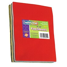 Creativity Street® Felt Sheets, Assorted Colors, 1 lb. Per Pack, 2 Packs (CK-3904-2)