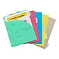 C-Line 5-Tab Poly Index Dividers with Pocket, 5 Tabs, Assorted Colors, 5/Pack, 6 Packs (CLI05750-6)