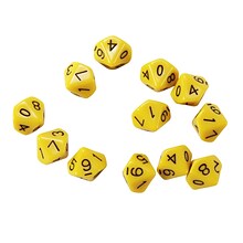 Learning Advantage 10-Sided Polyhedra Dice, 12 Per Pack, 3 Packs (CTU7340-3)