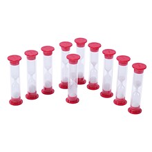 Learning Advantage Sand Timers, 1 Minute, 10/Pack, 3 Packs (CTU7656-3)