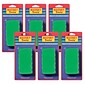 Dowling Magnets Dry Erase Magnetic Whiteboard Eraser, Assorted Colors, Pack of 6 (DO-735200-6)