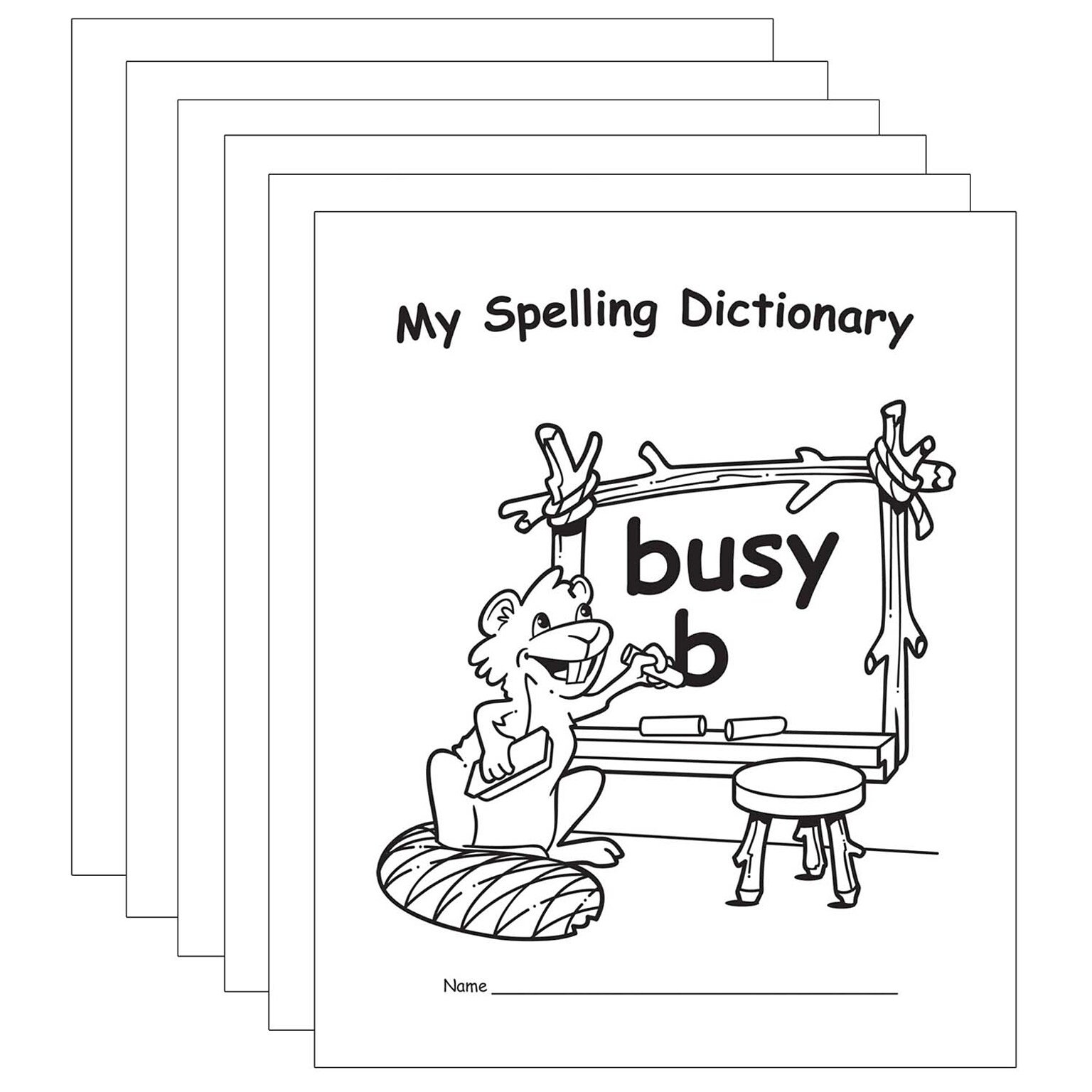 Edupress My Own Books My Spelling Dictionary, Pack of 6 (EP-111-6)