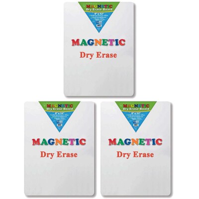 Flipside Magnetic Dry-Erase Whiteboard, 9 x 12, 3/Bundle (FLP10025-3)