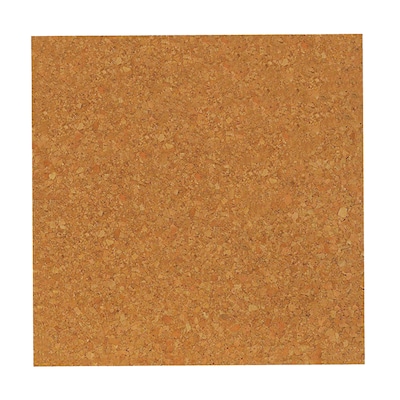Flipside Natural Cork Tiles, 12 x 12, 4 Per Pack, 2 Packs (FLP10058-2)