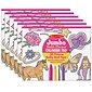 Melissa & Doug Jumbo Multi-Theme Coloring Pad, 11" x 14", Pink, Pack of 6 (LCI4225-6)