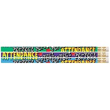 Musgrave Pencil Company Perfect Attendance Motivational Pencils, 12/Pack, 12 Packs (MUS2329D-12)