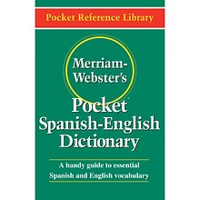 Merriam-Webster Pocket Spanish-English Dictionary, Paperback, Pack of 3 (MW-5193-3)