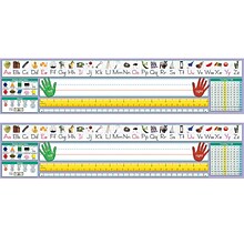 North Star Teacher Resources Adhesive Primary Traditional Manuscript Desk Plates, 17.5 x 4, 36 Per