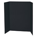 Pacon Corrugated Cardboard Presentation Board, 48 x 36, Black, 6/Pack (PAC3766-6)