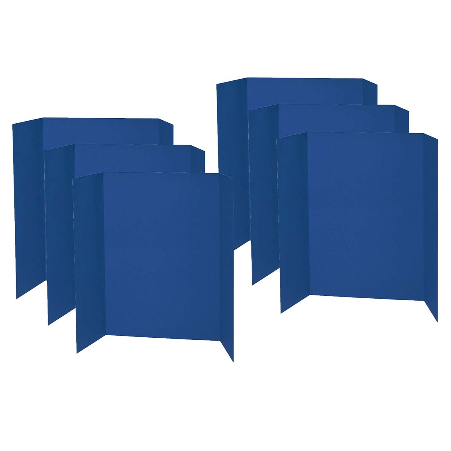 Pacon Corrugated Cardboard Presentation Board, 48 x 36, Blue, 6/Pack (PAC3767-6)