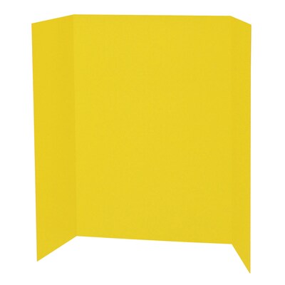 Pacon Presentation Board, 48" x 36", Yellow, 6/Pack (PAC3769-6)