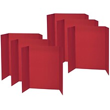 Pacon Presentation Board, Red, Single Wall, 48 x 36, 6/Bundle (PAC3770-6)