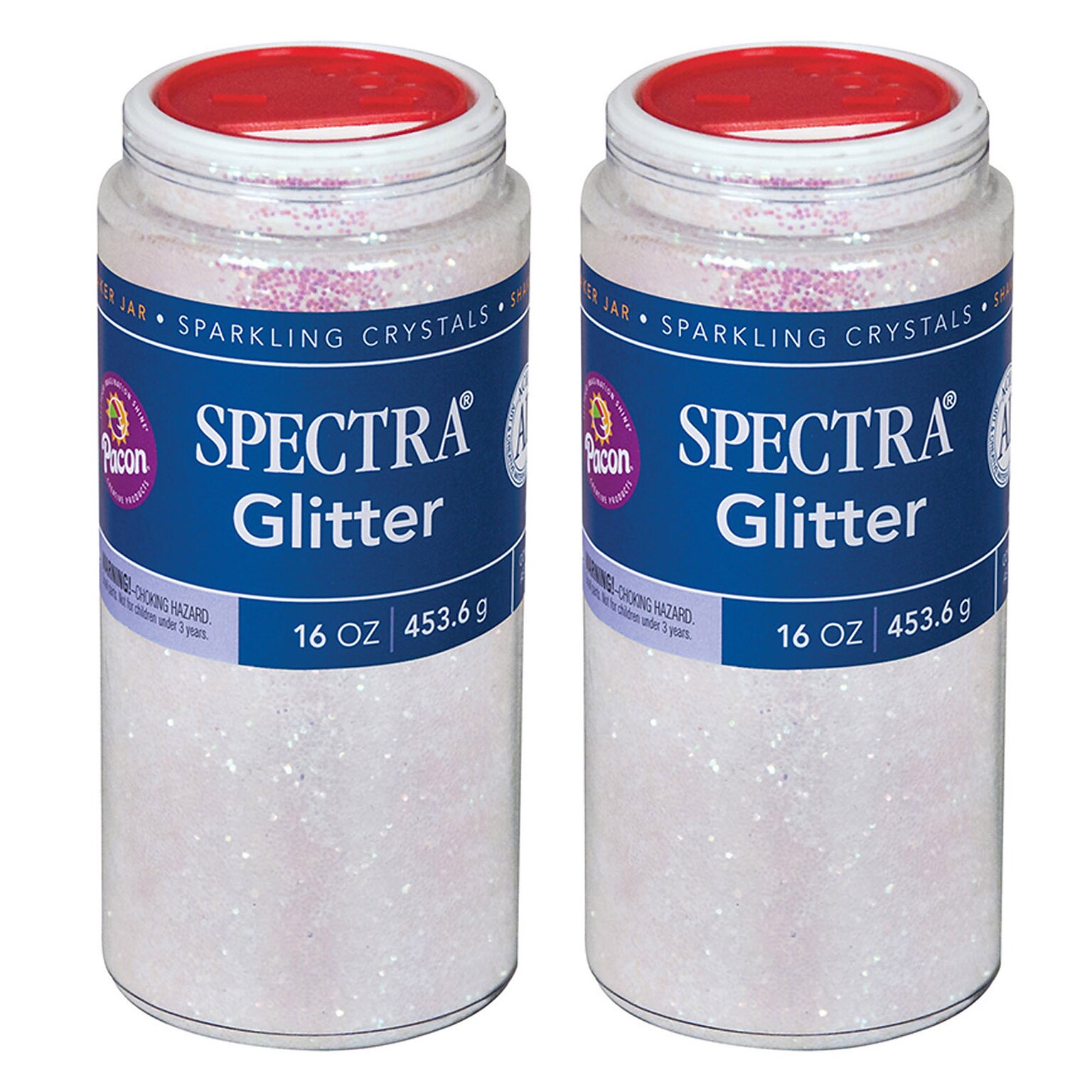 Spectra® Glitter, Iridescent, 1 lb. Per Jar, 2 Jars (PAC91390-2)