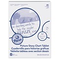 Pacon Picture Story Chart Tablet, White, Ruled Short, 1-1/2 Ruled, 24 x 32, 25 Sheets Per Pack, 2