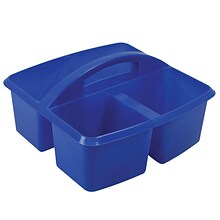 Romanoff Plastic Small Utility Caddy, 9.25 x 9.25 x 5.25, Blue, Pack of 6 (ROM25904-6)