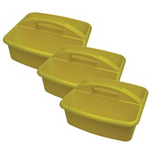 Romanoff Plastic Large Utility Caddy, 12.75 x 11.25 x 6.75, Yellow, Pack of 3 (ROM26003-3)