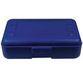 Romanoff Plastic Latch Pencil Case, Blue, Pack of 12 (ROM60204-12)