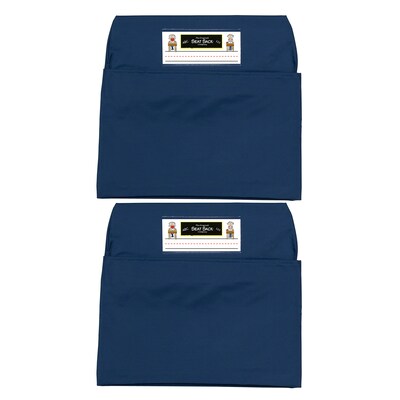 Seat Sack® Laminated Fabric Medium Seat Sack, 15, Blue, 2/Bundle (SSK00115BL-2)