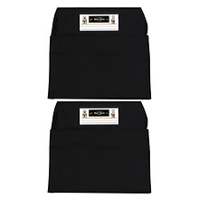 Seat Sack® Laminated Fabric Large Seat Sack, 17 Inch, Black, Pack of 2 (SSK00117BK-2)
