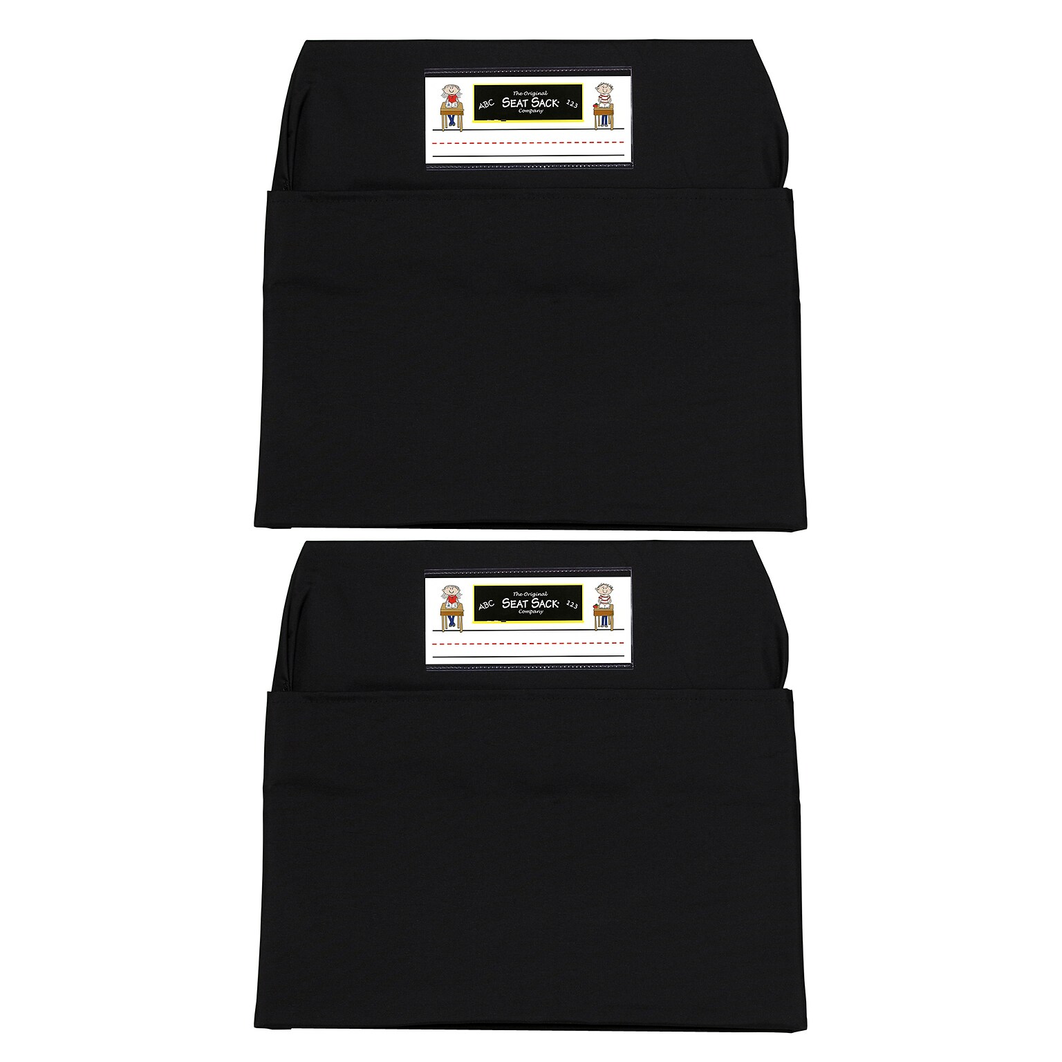 Seat Sack® Laminated Fabric Large Seat Sack, 17 Inch, Black, Pack of 2 (SSK00117BK-2)
