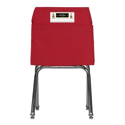 Seat Sack® Laminated Fabric Large Seat Sack, 17", Red, 2/Bundle (SSK00117RD-2)