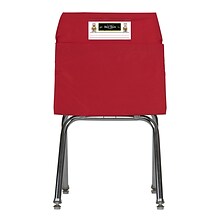Seat Sack® Laminated Fabric Large Seat Sack, 17, Red, 2/Bundle (SSK00117RD-2)