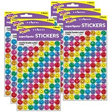 TREND Colorful Smiles superSpots Stickers-Sparkle, 400 Per Pack, 6 Packs (T-46505-6)