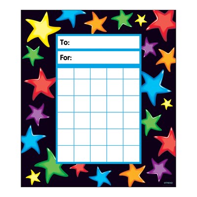 TREND Gel Stars Incentive Pad, 36 Sheets Per Pad, Pack of 6 (T-73052-6)