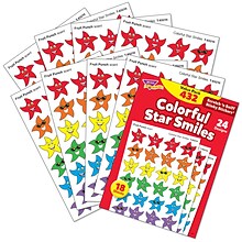 TREND Colorful Star Smiles Stinky Stickers® Variety Pack, 432 Per Pack, 3 Packs (T-83904-3)