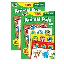 TREND Animal Pals Stinky Stickers® Variety Pack, 385 Per Pack, 2 Packs (T-83915-2)