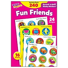 TREND Fun Friends Stinky Stickers Variety Pack, 240 Per Pack, 3 Packs (T-83917-3)