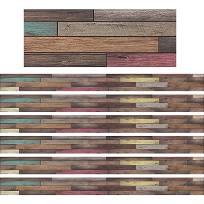 Teacher Created Resources Home Sweet Classroom Reclaimed Wood Design Border Trim, 35 Per Pack, 6 Pa