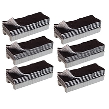 The Pencil Grip 12 in 1 Whiteboard Eraser, Black and White, Pack of 6 (TPG350C-6)