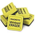 The Pencil Grip™ Dry Erase Magnetic Whiteboard Eraser, 2 x 2, Yellow 12 Per Pack, 2 Packs (TPG355-