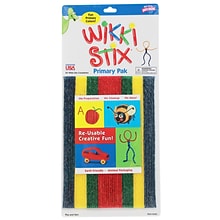Wikki Stix Wikki Stix, Primary Colors, 8, 48/Pack, 3 Packs (WKX803-3)