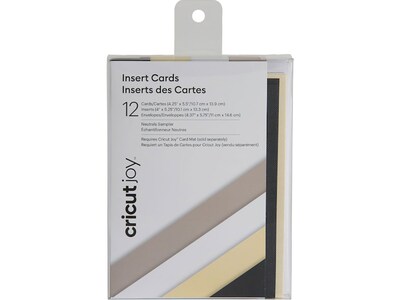 Cricut Joy Insert Cards, 5.5 x 4.25, Neutrals, 12/Pack (2007253)