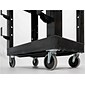 Luxor Polyethylene Mobile Utility Cart with Swivel Wheels, Black (EC11-NDUST-B)