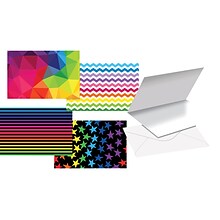 Better Office Cards with Envelopes, 4 x 6, Bright Shapes, 100/Pack (64574-100PK)