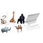 Better Office Cards with Envelopes, 4" x 6", Wild Animals, 100/Pack (64554-100PK)