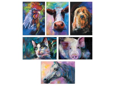 Better Office Cards with Envelopes, 4 x 6, Farm Animals, 50/Pack (64556-50PK)